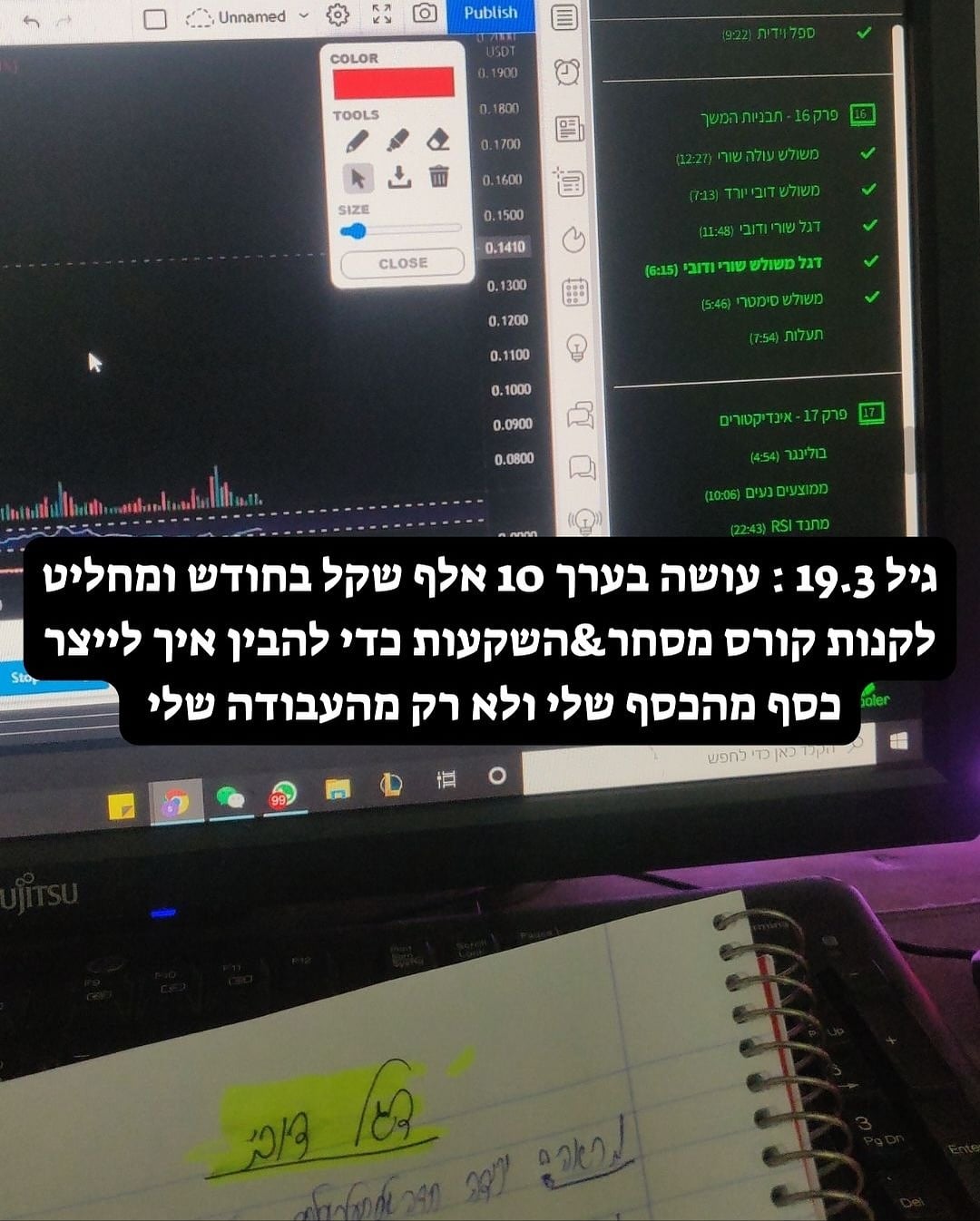 גיל 19.3 - קונה קורס מסחר